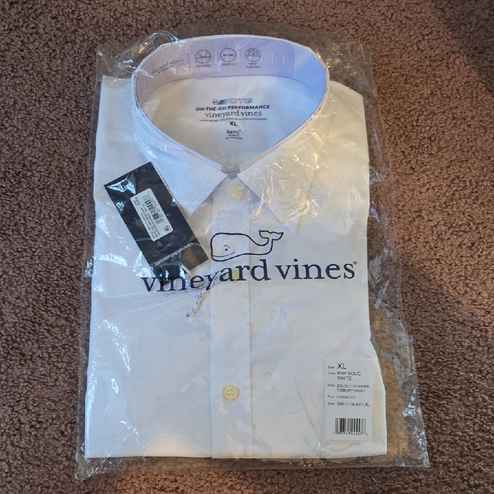 Vineyard Vines White Button Down Dress Shirt